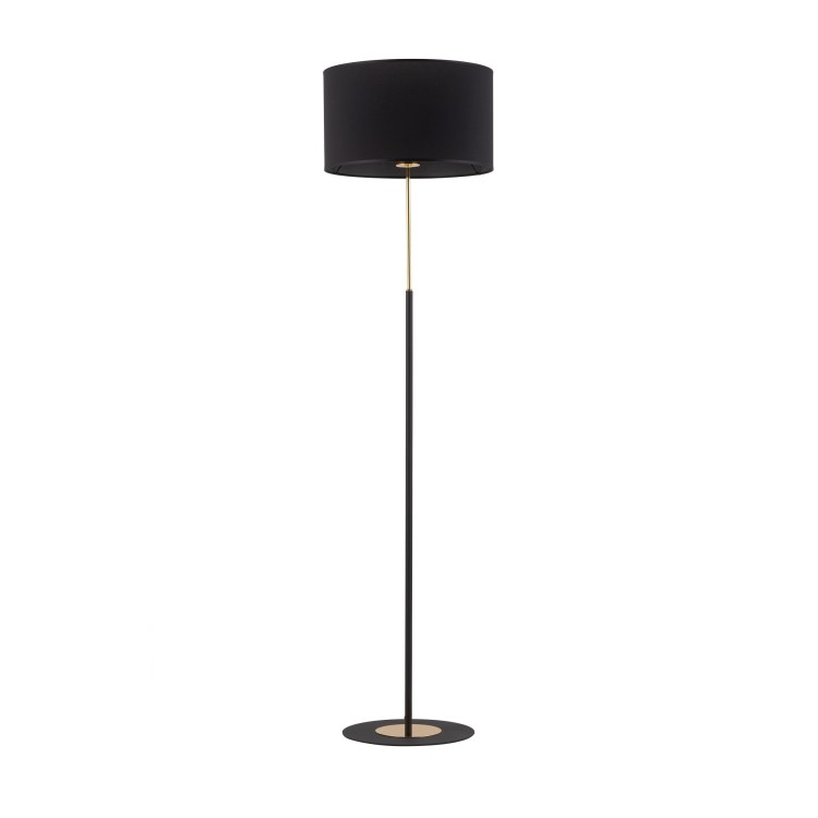Lampadaire Lord 1 lumière – doré & noir – en métal – style classique et chic
