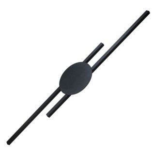 Lampe à poser Java 2 lumières – noir – en métal – style moderne