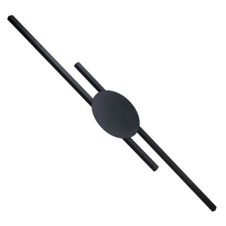 Lampe à poser Java 2 lumières – noir – en métal – style moderne