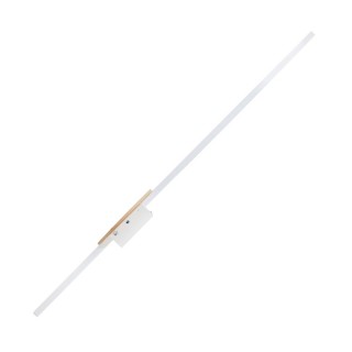 Lampe à poser Java 1 lumière – blanc & pin – en métal et bois – style moderne