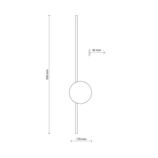 Applique murale Java 1 lumière – noir – en métal et bois – style moderne