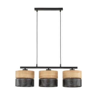 Suspension Nicol 3 lumières – noir – en plastique – style moderne