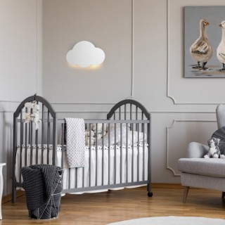 Applique murale Cloud 2 lumières – blanc – en métal – style moderne