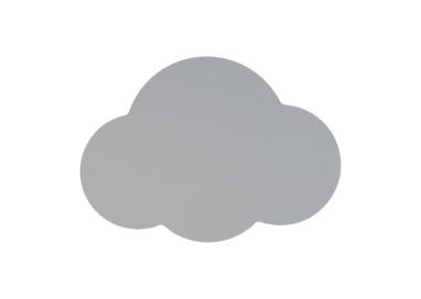 Lampe à poser Cloud 2 lumières – gris – en métal – style moderne
