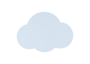 Applique murale Cloud 2 lumières – bleu & blanc – en métal – style moderne