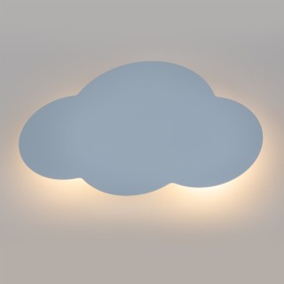 Applique murale Cloud 2 lumières – bleu & blanc – en métal – style moderne