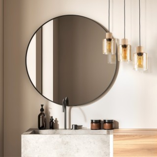 Suspension Orson 3 lumières – pin & noir – en métal et bois – style moderne