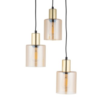 LAMPE SUSPENDUE SIERRA GOLD AMBRE 3