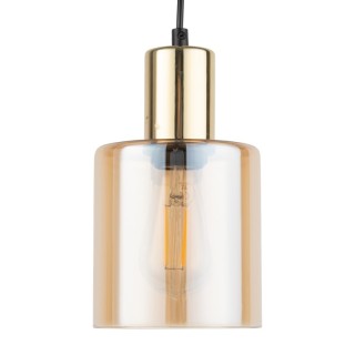 Suspension Sierra 1 lumière – doré & noir – en métal – style moderne