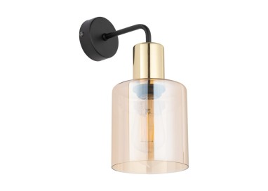 Lampe à poser Sierra 1 lumière – doré & noir – en métal – style moderne