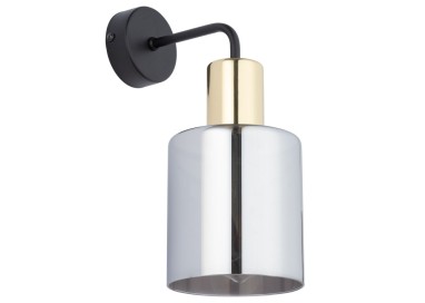 Applique murale Sierra 1 lumière – doré & noir – en métal – style moderne