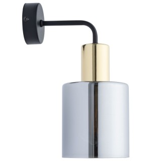 Applique murale Sierra 1 lumière – doré & noir – en métal – style moderne