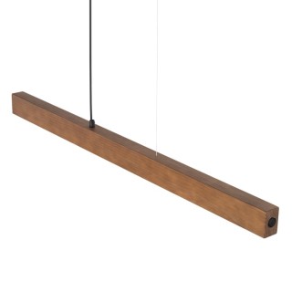 LAMPE SUSPENSION LED TEO EN NOYER 1260