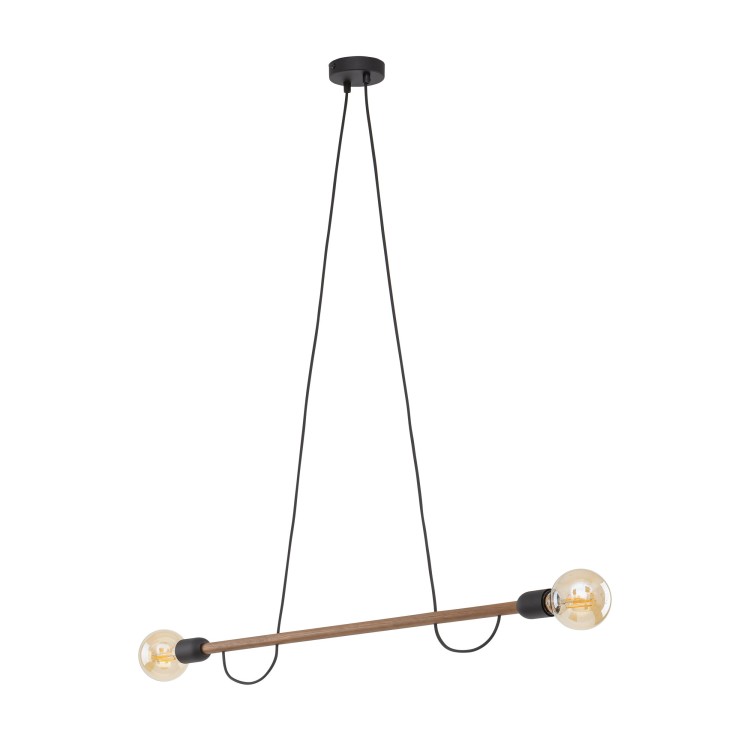 LAMPE SUSPENDUE HELIX EN BOIS DE NOYER 2