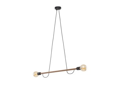 LAMPE SUSPENDUE HELIX EN BOIS DE NOYER 2