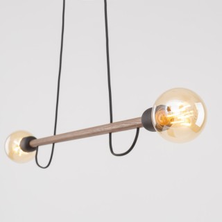 LAMPE SUSPENDUE HELIX EN BOIS DE NOYER 2