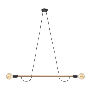 LAMPE SUSPENDUE HELIX EN BOIS DE NOYER 2