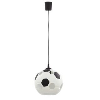 Suspension Football 1 lumière – noir – en plastique – style moderne