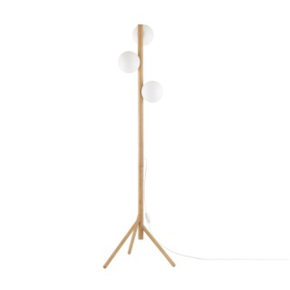 Lampadaire Estera 3 lumières – pin – en métal et bois – style moderne