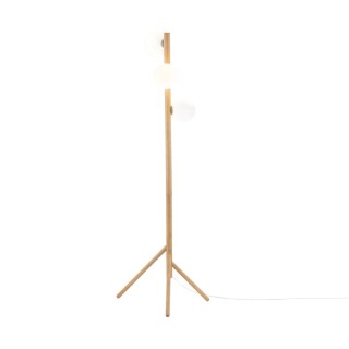 Lampadaire Estera 3 lumières – pin – en métal et bois – style moderne