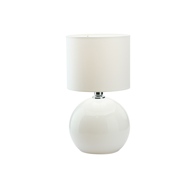 Veilleuse Palla 1 lumière – blanc – en métal et verre – style moderne