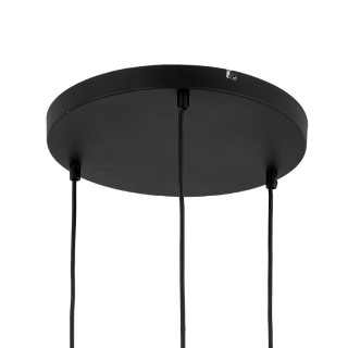 Suspension Omega 3 lumières – noir – en métal – style moderne