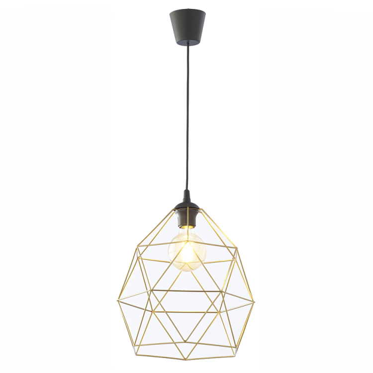 Suspension Galaxy 1 lumière – noir – style loft