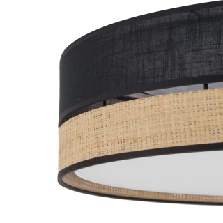 Plafonnier Paglia 4 lumières – blanc – en métal – style bohème