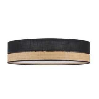 Plafonnier Paglia 4 lumières – blanc – en métal – style bohème