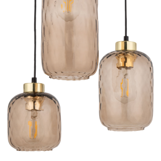 Suspension Pescara 3 lumières – en métal – style classique et chic