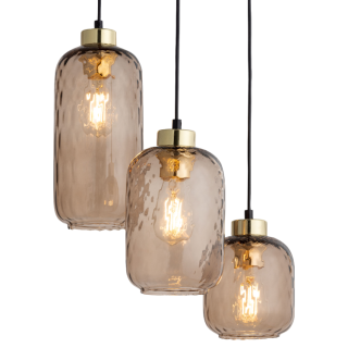 Suspension Pescara 3 lumières – en métal – style classique et chic