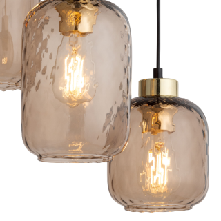 Suspension Pescara 3 lumières – en métal – style classique et chic