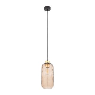 Suspension Pescara 1 lumière – doré & noir – en métal – style loft