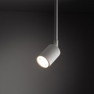 Spot sur rail Tracer 1 lumière – blanc – en métal – style moderne et loft