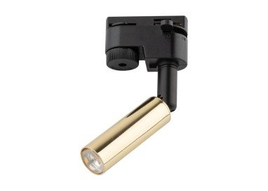 Spot sur rail Tracer 1 lumière – doré & noir – en métal – style moderne et loft