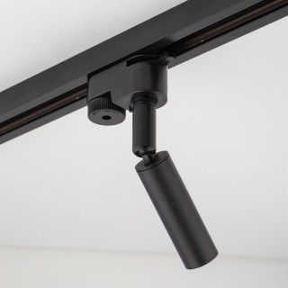 Spot sur rail Tracer 1 lumière – noir – en métal – style moderne et loft