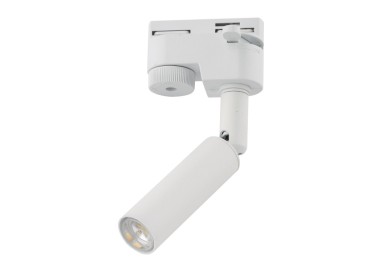 Spot sur rail Tracer 1 lumière – blanc – en métal – style moderne et loft