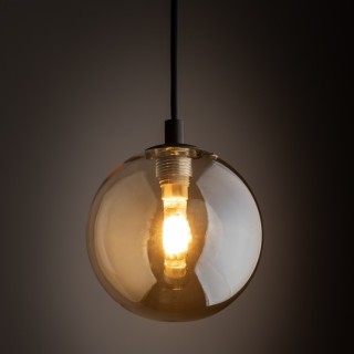 TRACER SUSPENSION EN VERRE NOIR AMBRE 1 G9