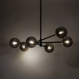 PLAFONNIER SARIUS NOIR / GRAPHITE 6