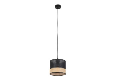 Suspension Paglia 1 lumière – noir – en métal – style moderne