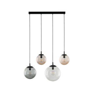 Suspension Esme 4 lumières – noir – en métal – style moderne et chic