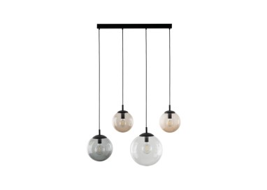 Suspension Esme 4 lumières – noir – en métal – style moderne et chic