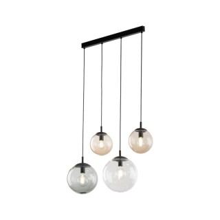 Suspension Esme 4 lumières – noir – en métal – style moderne et chic