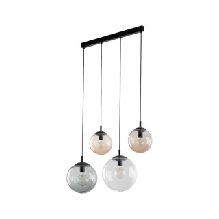 Suspension Esme 4 lumières – noir – en métal – style moderne et chic