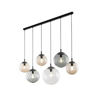 Suspension Esme 6 lumières – noir – en métal – style moderne et chic