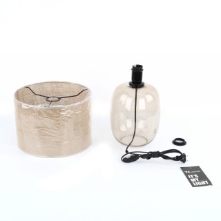 Veilleuse Melody 1 lumière – topaze – en métal et verre – style moderne