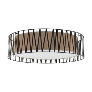 Plafonnier Harmony 4 lumières – noir – en métal – style moderne