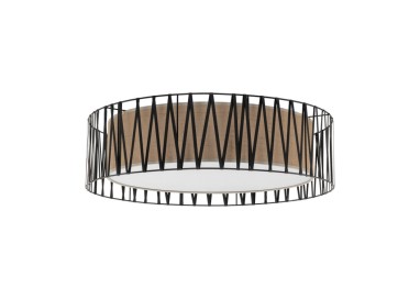 Plafonnier Harmony 4 lumières – noir – en métal – style moderne