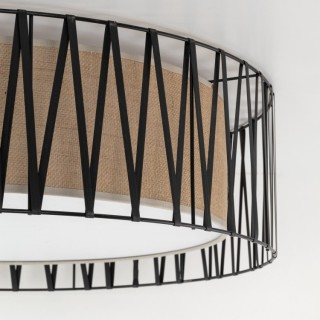 Plafonnier Harmony 4 lumières – noir – en métal – style moderne