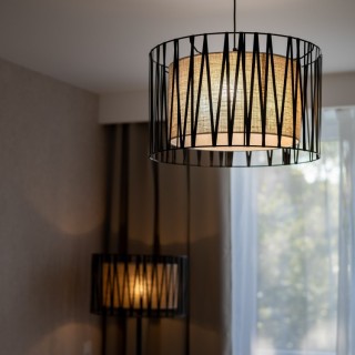 Suspension Harmony 3 lumières – noir – en plastique – style moderne